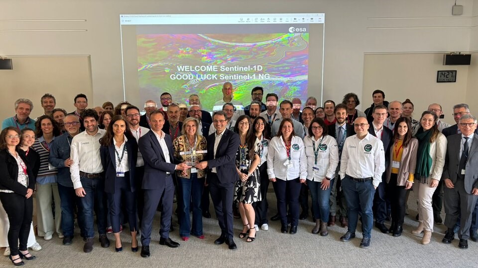 Sentinel-1D Goes Live: A Milestone for Europe's Radar Mission Celebrating Sentinel-1D's end of commissioning  ESA &copy;