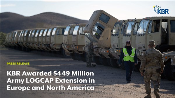 KBR Mission Technology Solutions Awarded $449M Army LOGCAP Extension in Europe and North America