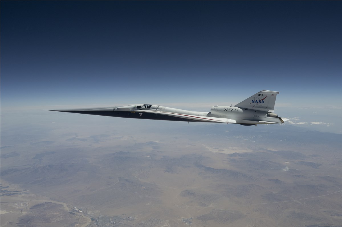 NASA's X-59 Flight Tests Pick Up Speed with Two-Flight Days  NASA/Carla Thomas &copy;