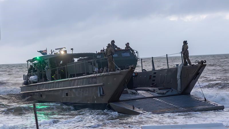 Army Proves HIMARS Deployability from Ship to Shore  Private Alli Craig &copy;