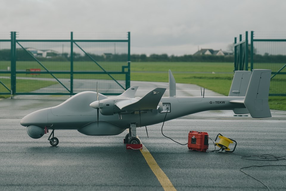 British-Based Firms Lead the Way for Apache Helicopter Support Drones  Tekever &copy;