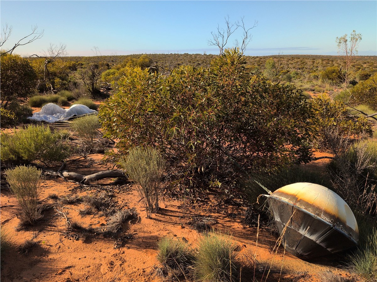 Southern Launch Leads the World for Orbital Re-entries After Welcoming a Fourth Varda Capsule Back to the Koonibba Test Range  Southern Launch &copy;